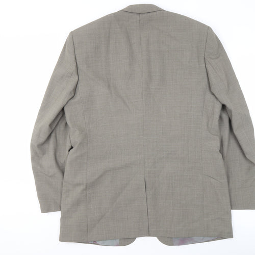 Karl Jackson Men's Grey Blazer, 42 Chest, Regular Fit
