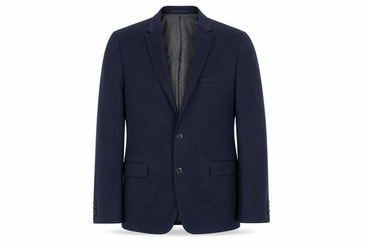 Front view of Burton Menswear Blue Blazer, Men's, size 42R