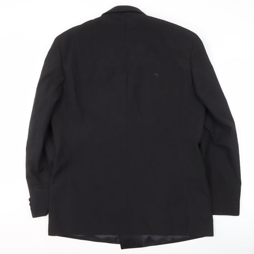 SCOTT Men's Black Double-Breasted Tuxedo Blazer 44L