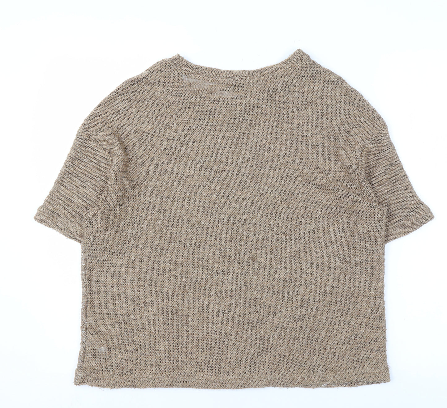 Topshop Women's Beige Pullover Knit Jumper, Size 12