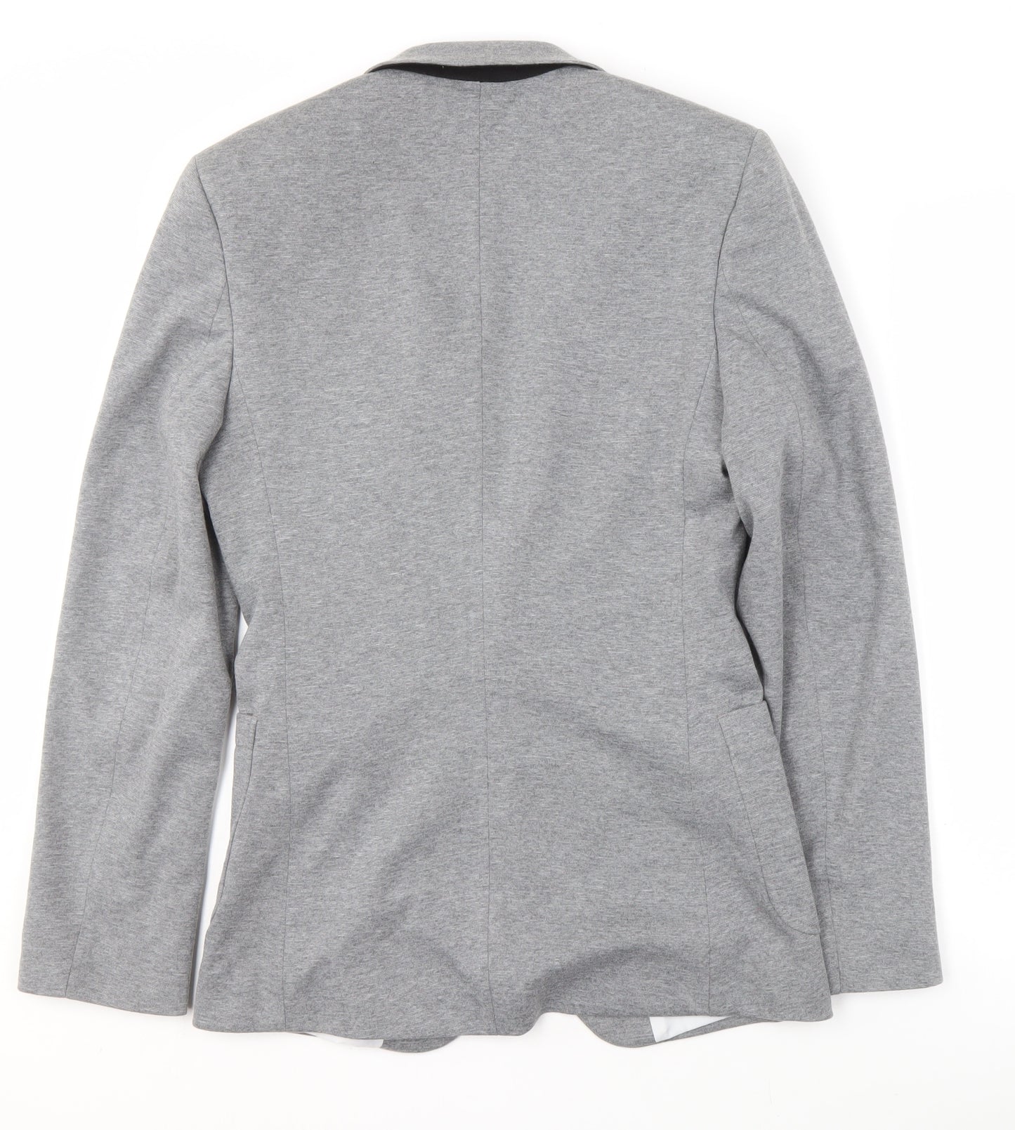 ASOS Grey Men’s Blazer, Single-Breasted, 38, Notch Lapel