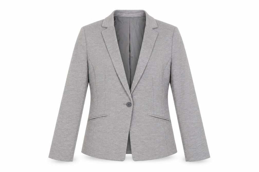 Front view of H&M Women's Grey suit jacket, size 12