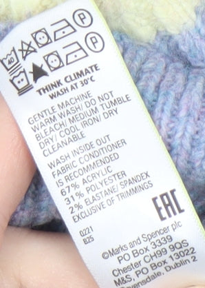 Marks and Spencer Women's Multicoloured Striped Jumper S