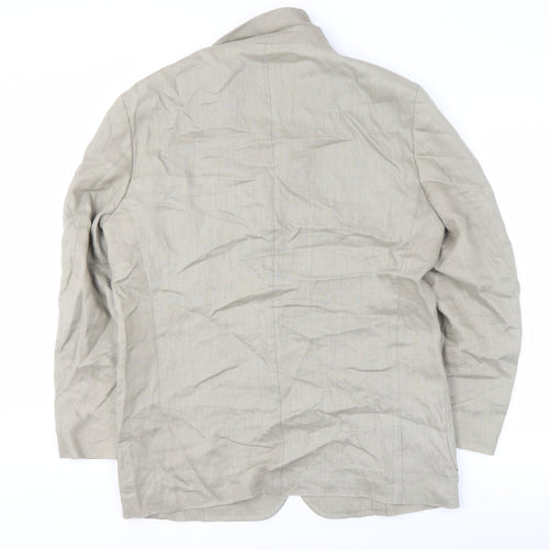 Marks and Spencer Men's Beige Blazer 38R Linen Jacket