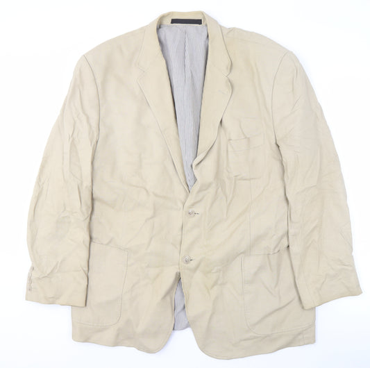 Marks and Spencer Men's Beige Linen Blazer M
