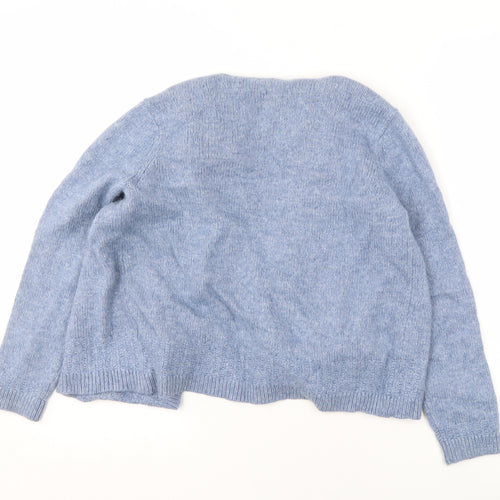 Marks and Spencer Women's Blue Open Front Cardigan, Size 12