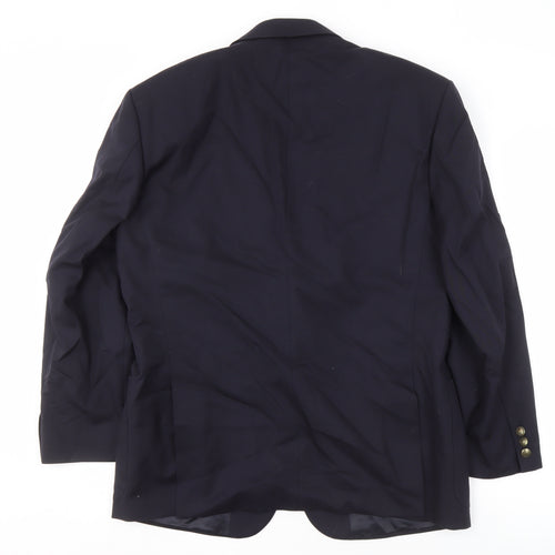 Marks and Spencer Men's Blue Wool Blazer 40S