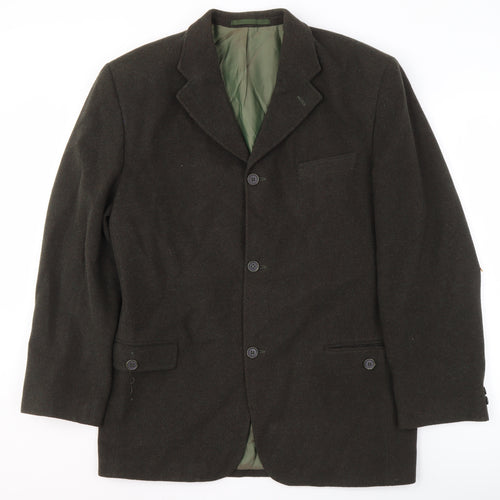 Burton Men's Brown Wool Blend Blazer - Size 40