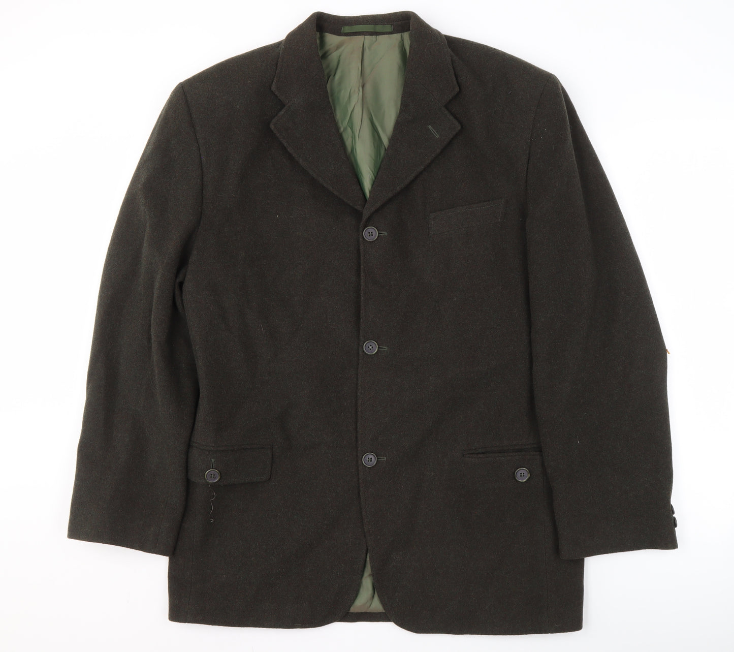 Burton Men's Brown Wool Blend Blazer - Size 40