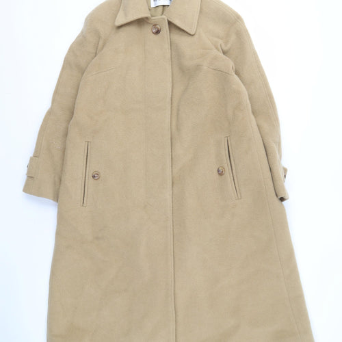 Windsmoor Women's Beige Long Wool Overcoat Size 10
