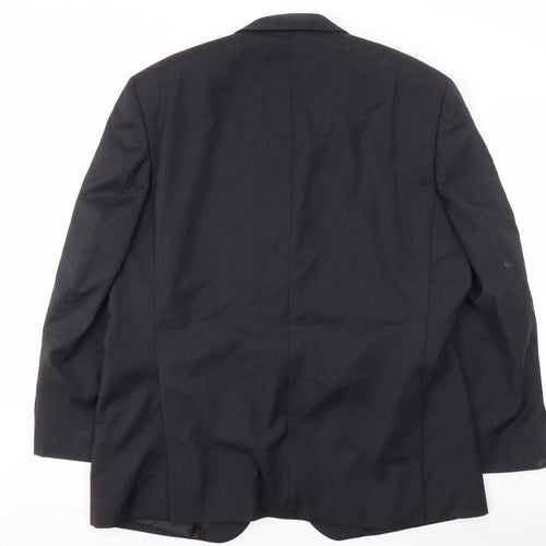 Féraud Men's Black Wool Blazer Jacket Size UK 48
