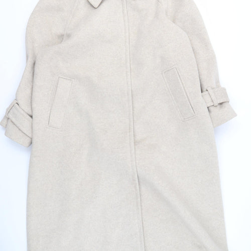 NU Studio Women's Beige Long Coat Size 12