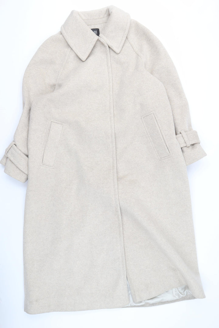 NU Studio Women's Beige Long Coat Size 12