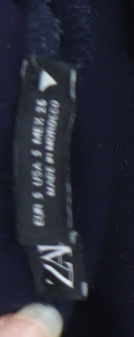 Zara Women's Blue Jogger Trousers - Size 8