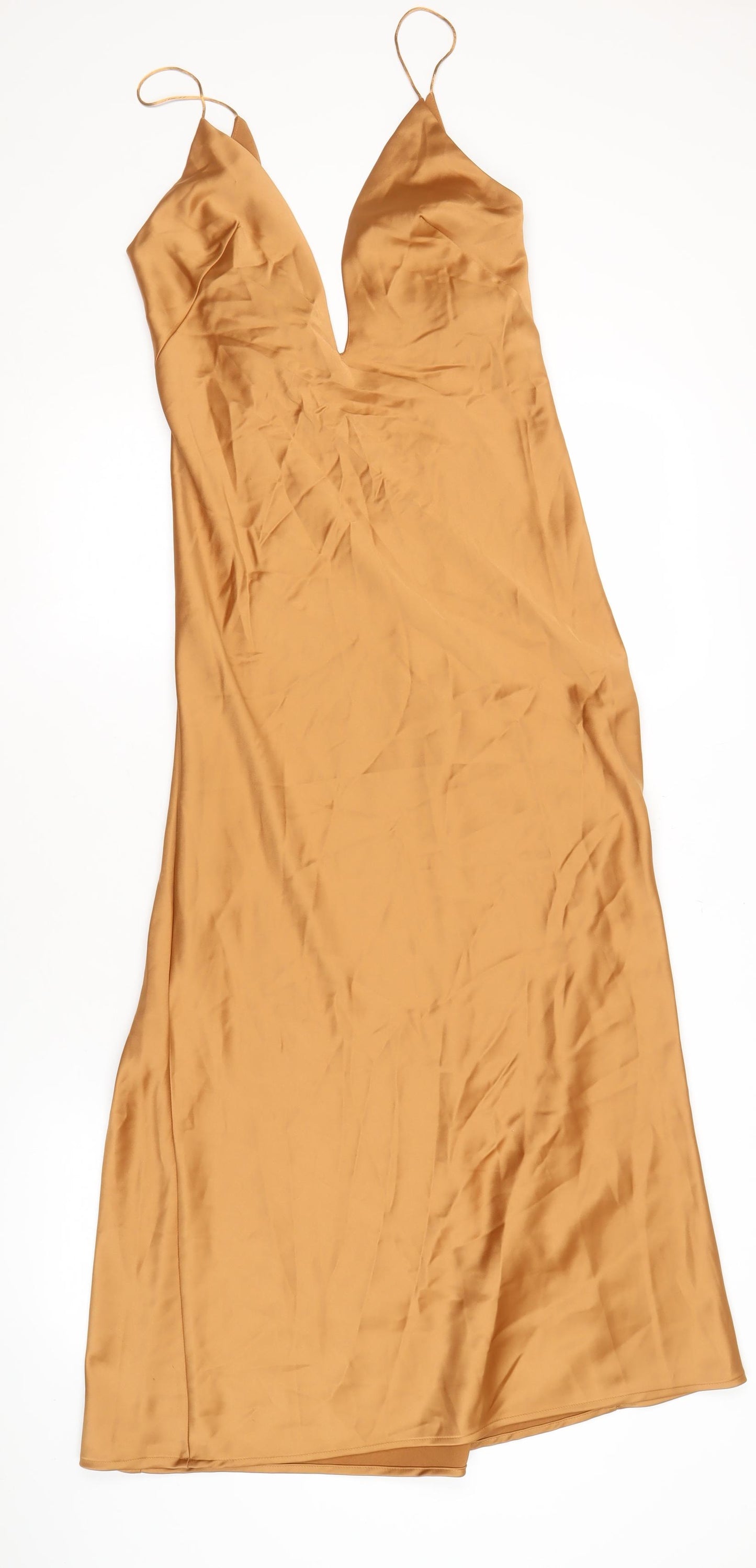 Zara Women's Brown Slip Dress Size S