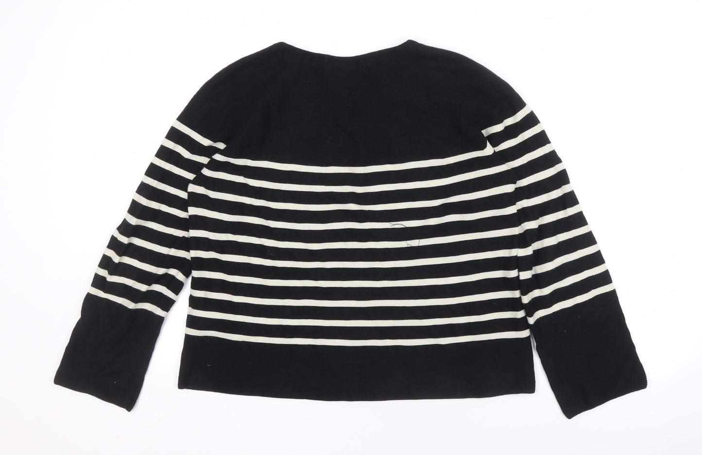 Uniqlo Women's Striped Pullover Jumper, Black, S