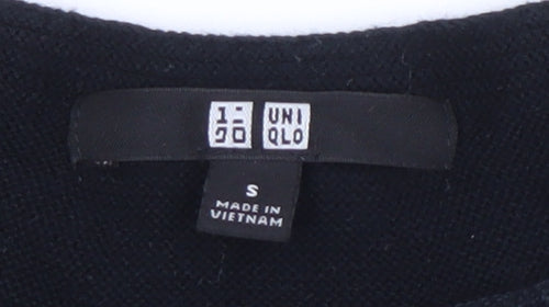 Uniqlo Women's Striped Pullover Jumper, Black, S