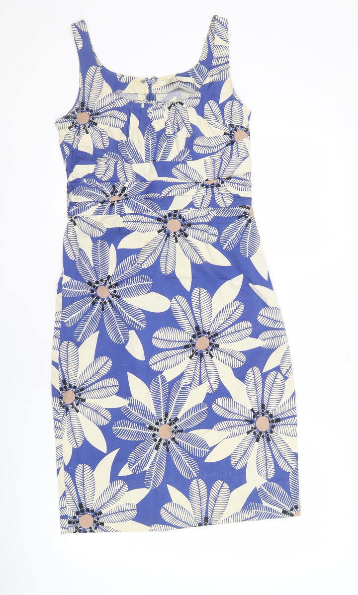 Nougat London Women's Blue Floral Sleeveless Dress, Size 1