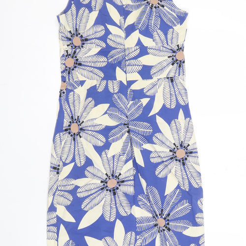 Nougat London Women's Blue Floral Sleeveless Dress, Size 1