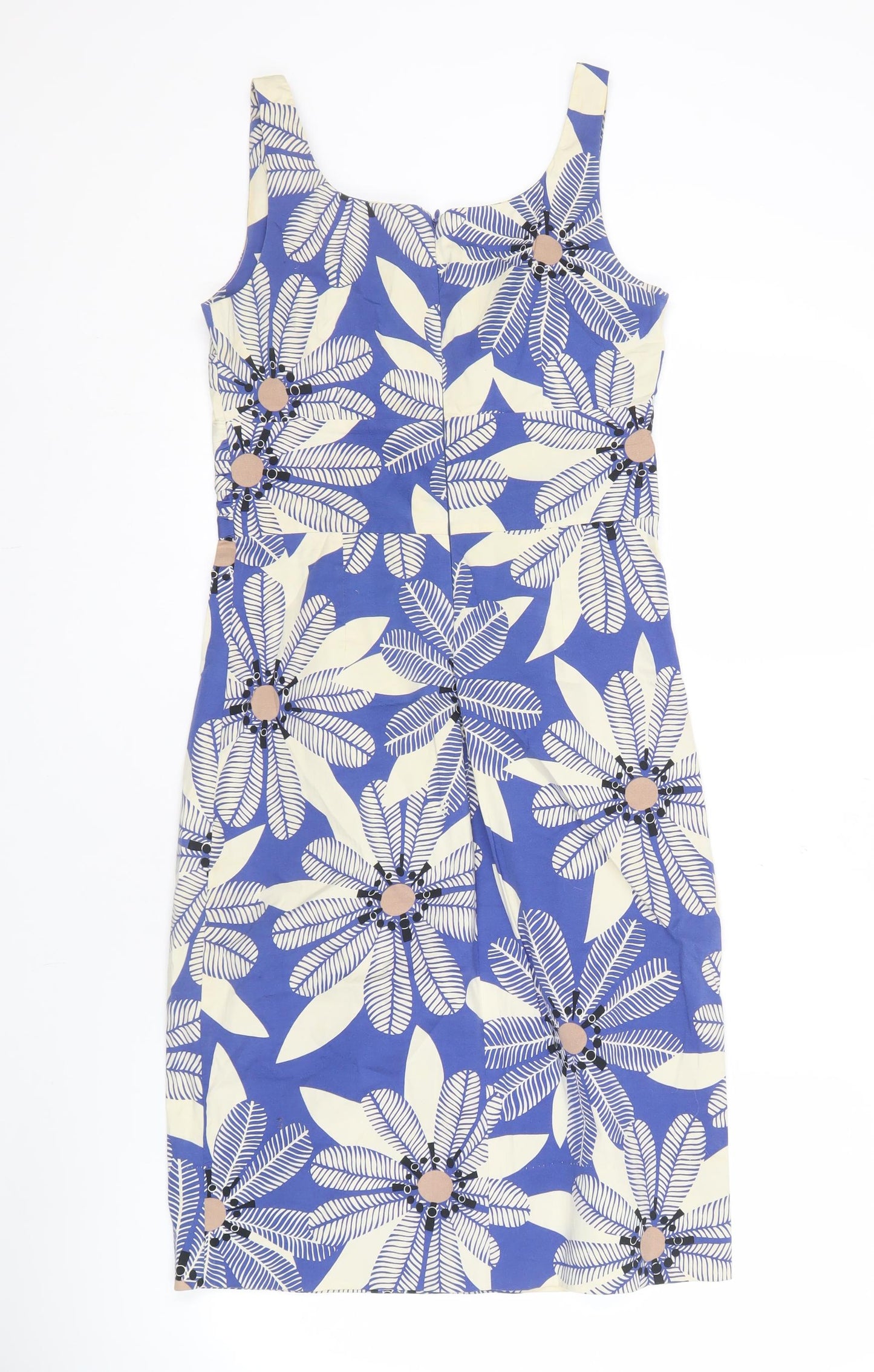 Nougat London Women's Blue Floral Sleeveless Dress, Size 1