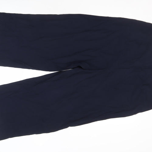 Next Women's Blue Wide-Leg Trousers Size 16