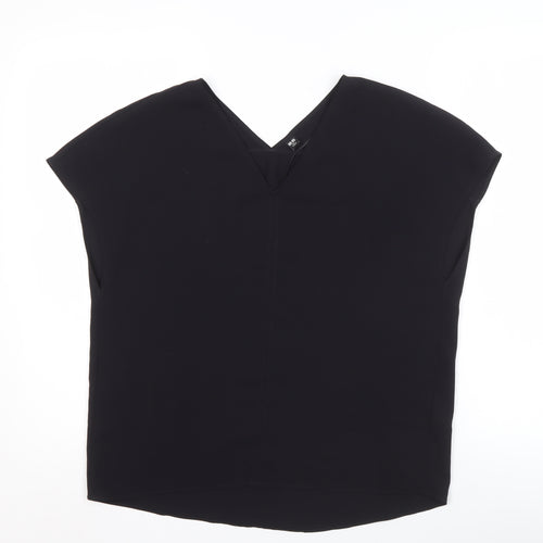 Uniqlo Women's Black XS V-Neck Basic Top