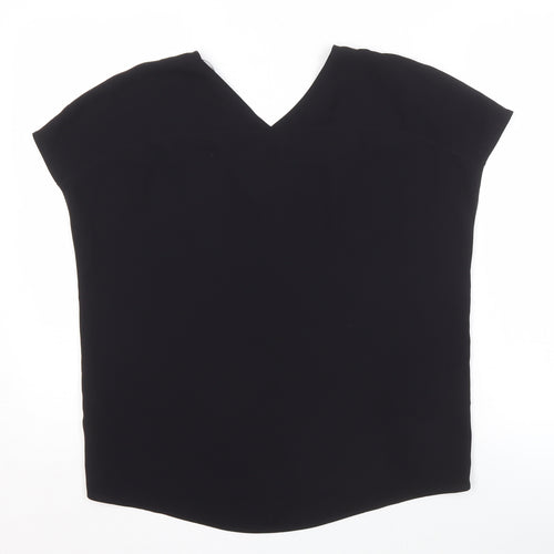 Uniqlo Women's Black XS V-Neck Basic Top