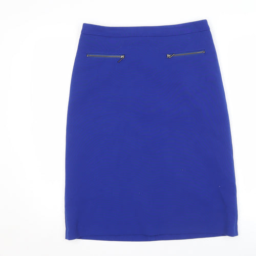 Marks and Spencer Women's Blue Pencil Skirt Size 10