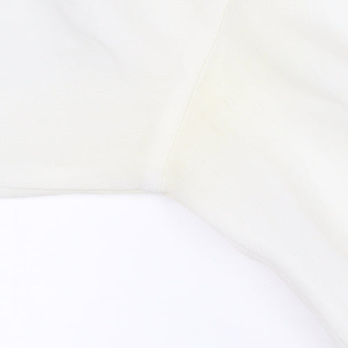 BHS Women's White Button-Up Shirt Size 20