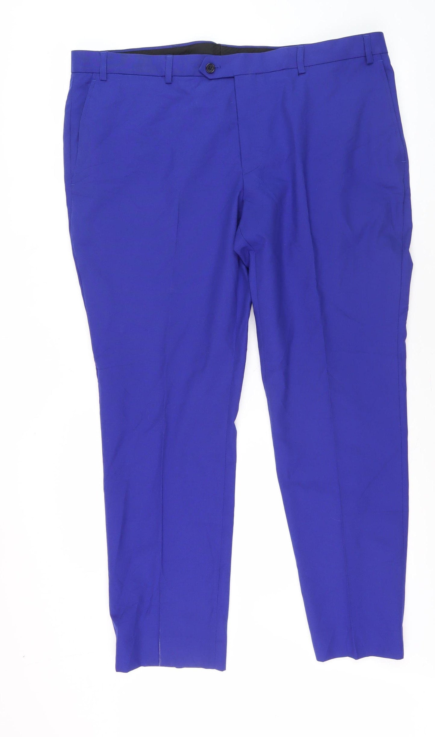 Ventura Men's Blue Slim Fit Dress Pants 38S