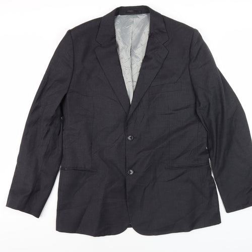 Austin Reed Men's Grey Blazer 44L Wool Business