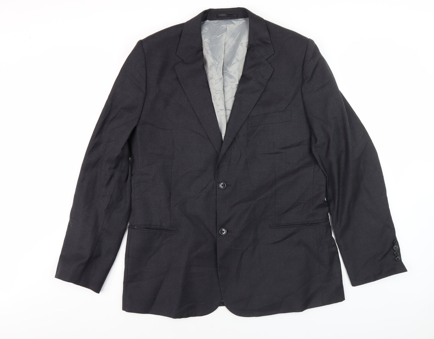 Austin Reed Men's Grey Blazer 44L Wool Business