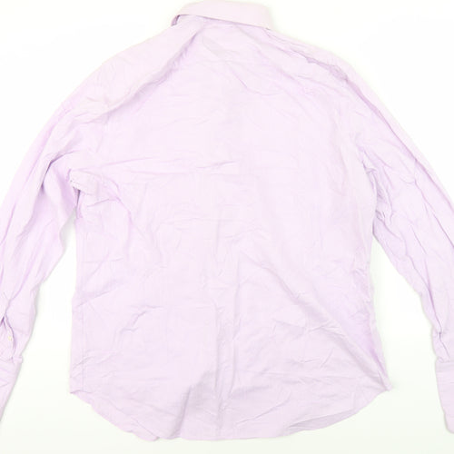 Jeff Banks Men's Purple Long Sleeve Shirt Size 17 Regular