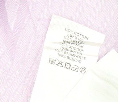Jeff Banks Men's Purple Long Sleeve Shirt Size 17 Regular