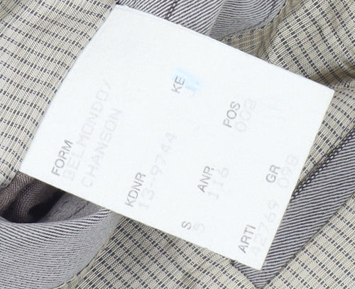 Hugo Boss Men's Grey Wool Blazer, Striped, Medium