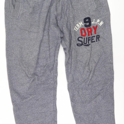 Superdry Men's Grey Slim Fit Jogger Tracksuit Pants M