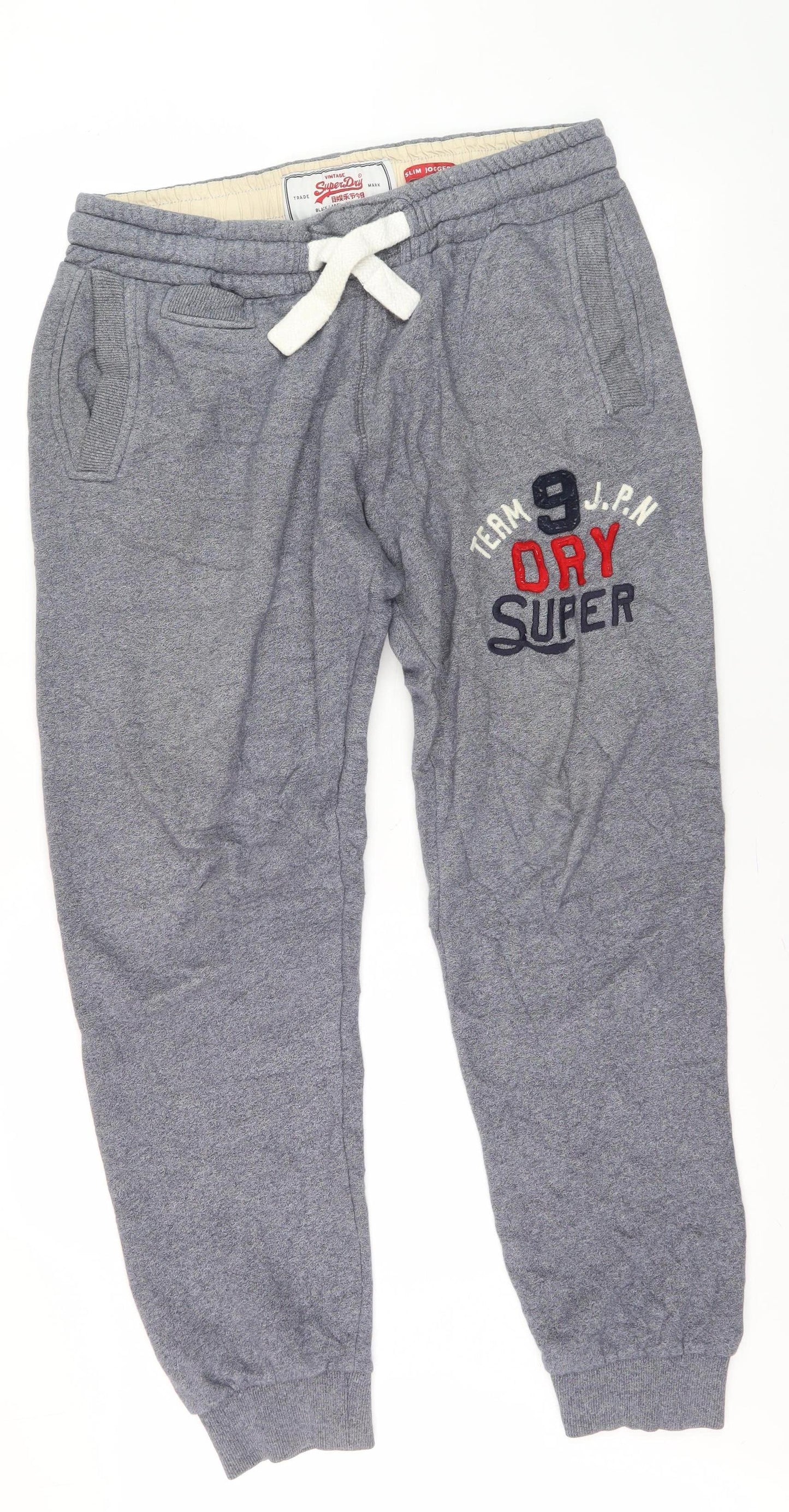Superdry Men's Grey Slim Fit Jogger Tracksuit Pants M