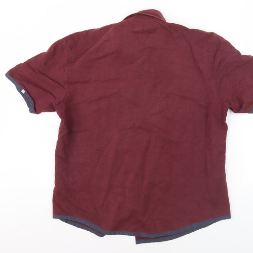 Urban Stone Men's Red Short Sleeve Shirt