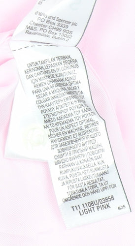 Marks and Spencer Men's Pink Regular Fit Shirt, Size 17