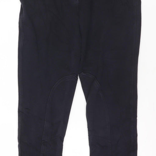 Decathlon Girls' Black Equestrian Leggings, Size 8, Riding Wear