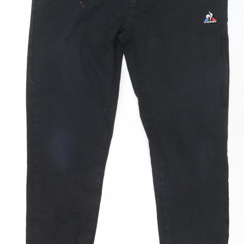 Le Coq Sportif Men's Black Straight Jeans Size 44