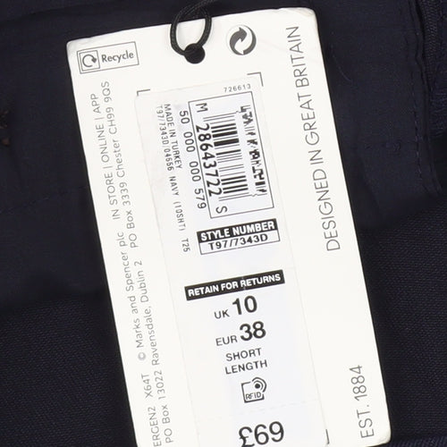 Jaeger Women's Blue Dress Pants, Size 10 Short, New