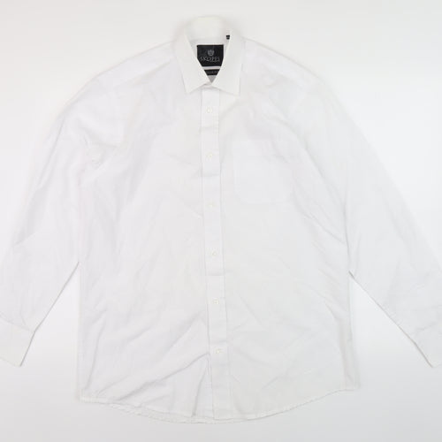 Skopes Men's White Regular Fit Long Sleeve Shirt