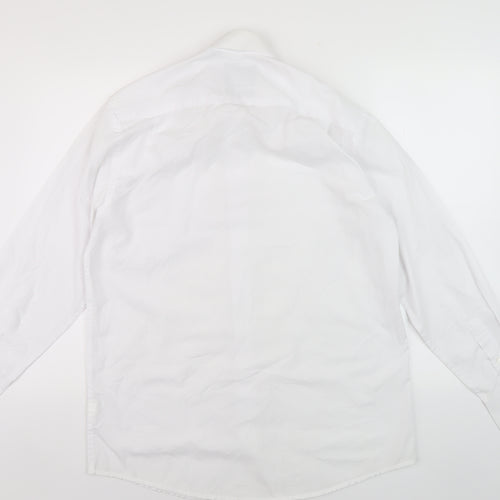 Skopes Men's White Regular Fit Long Sleeve Shirt