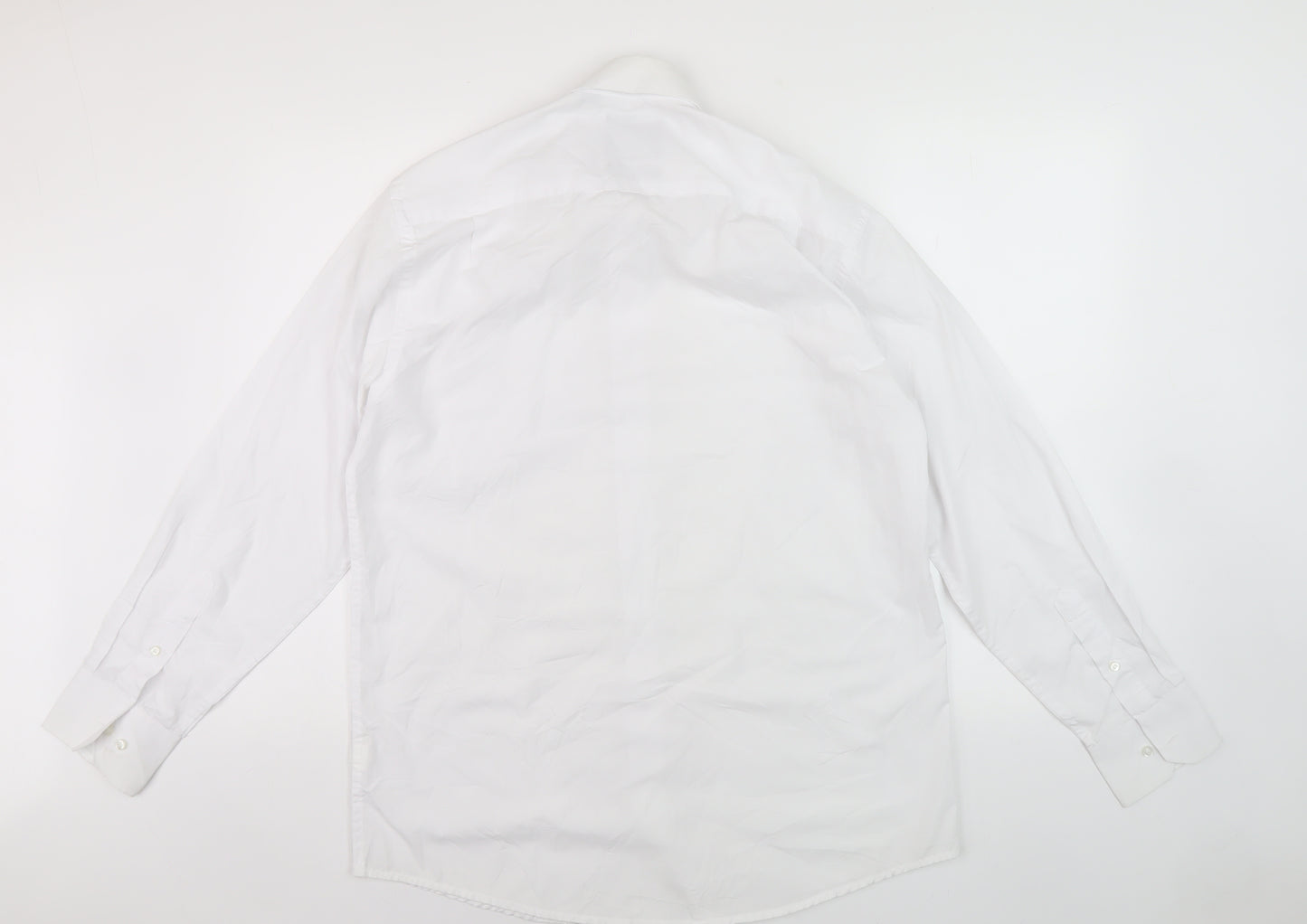 Skopes Men's White Regular Fit Long Sleeve Shirt