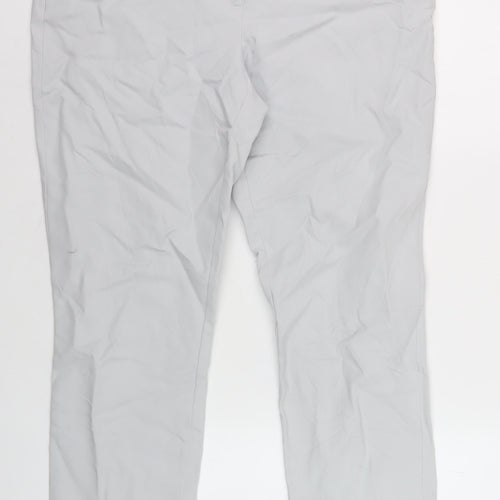 Gallery Women's Grey Trousers Size 14 Regular Fit