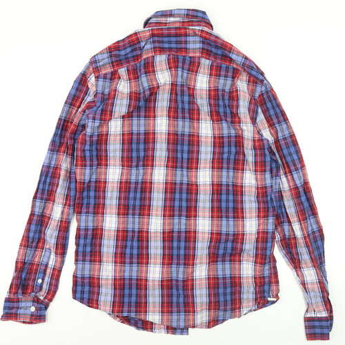 Gap Men's Multicoloured Check Button-Up Shirt M
