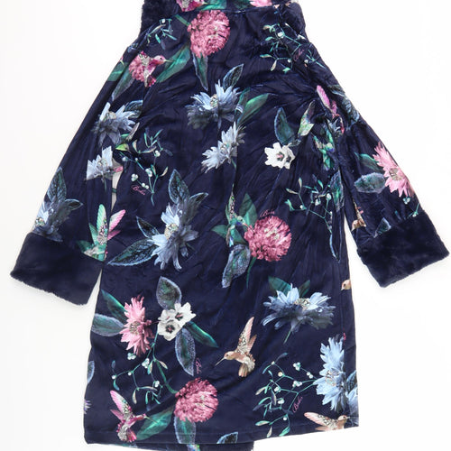 Ted Baker Girls Multicoloured Floral Robe Age 9-10 Hooded