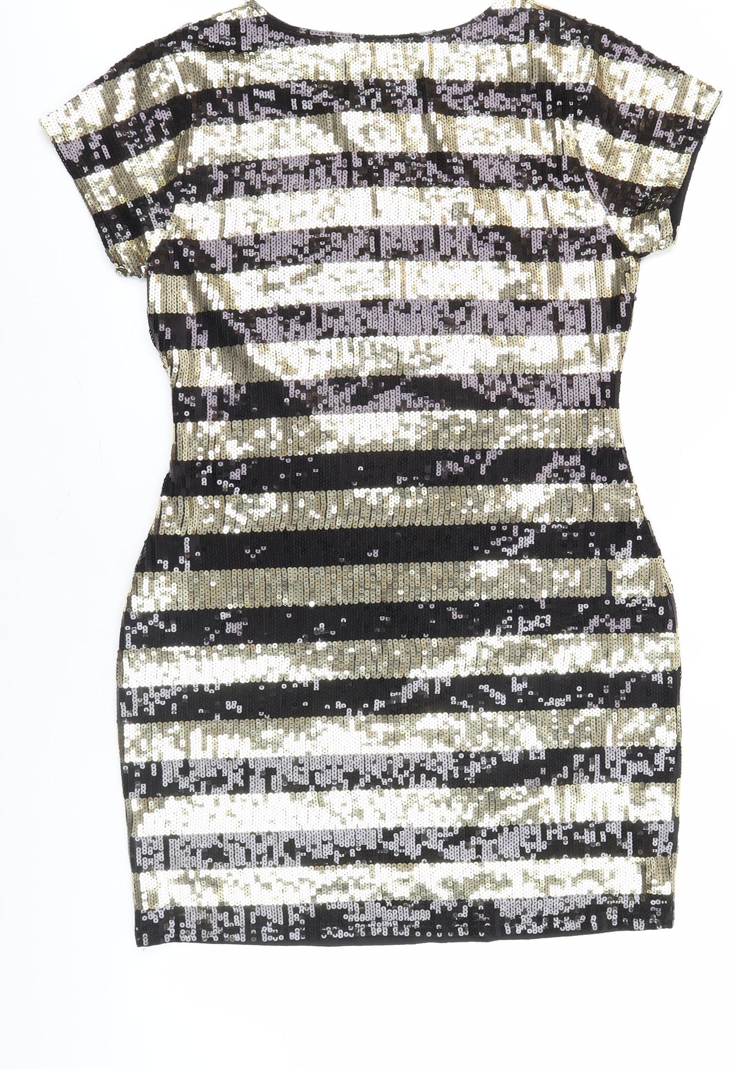 Apricot Women's Multicoloured Sequin Bodycon Dress Size 14