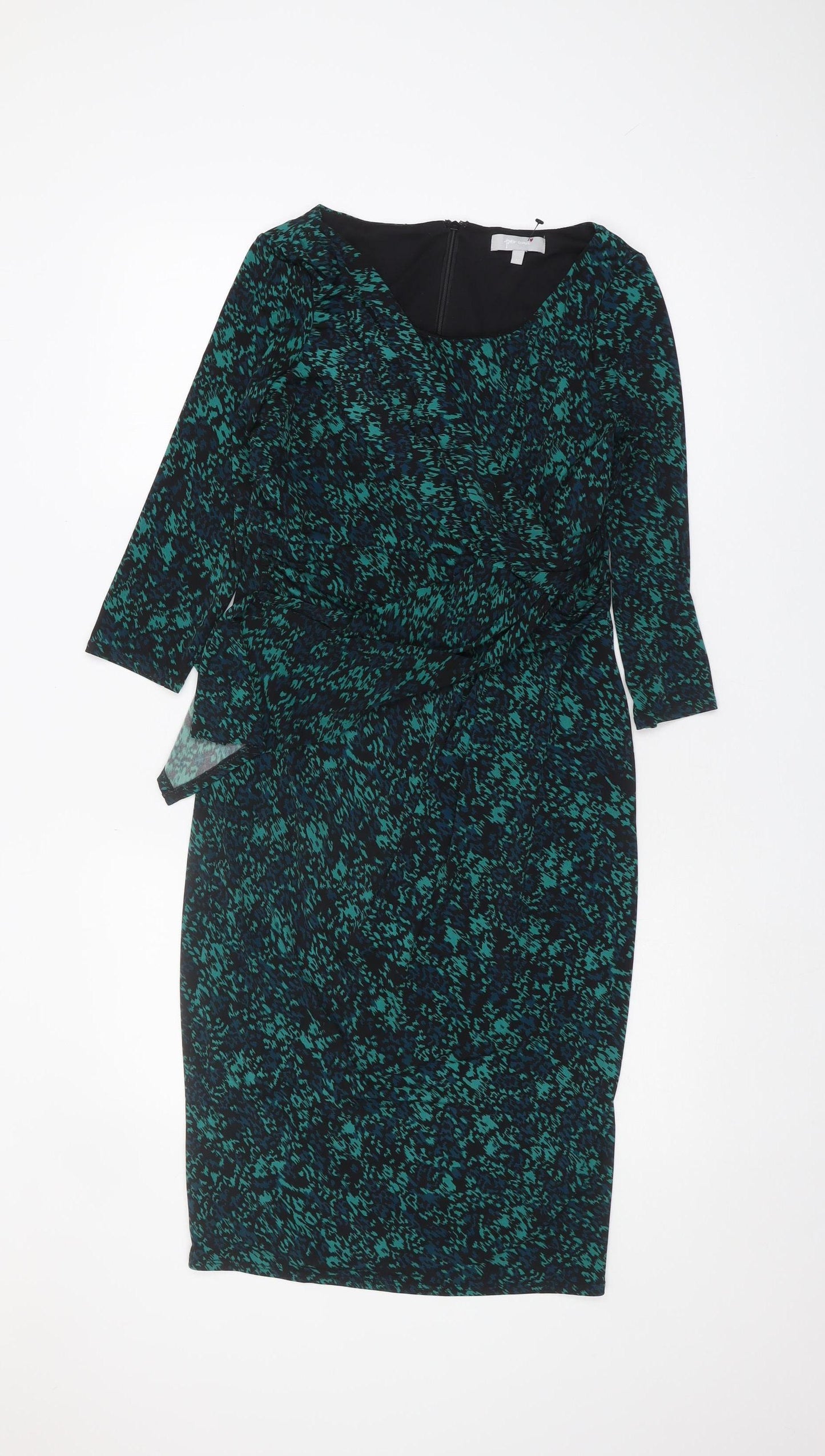 Marks and Spencer Multicoloured Pencil Dress, Size 12